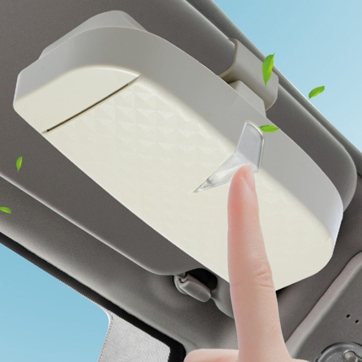 Magnetic Sunglasses Case for the Car Sun Visor, Clip-On - Image 5