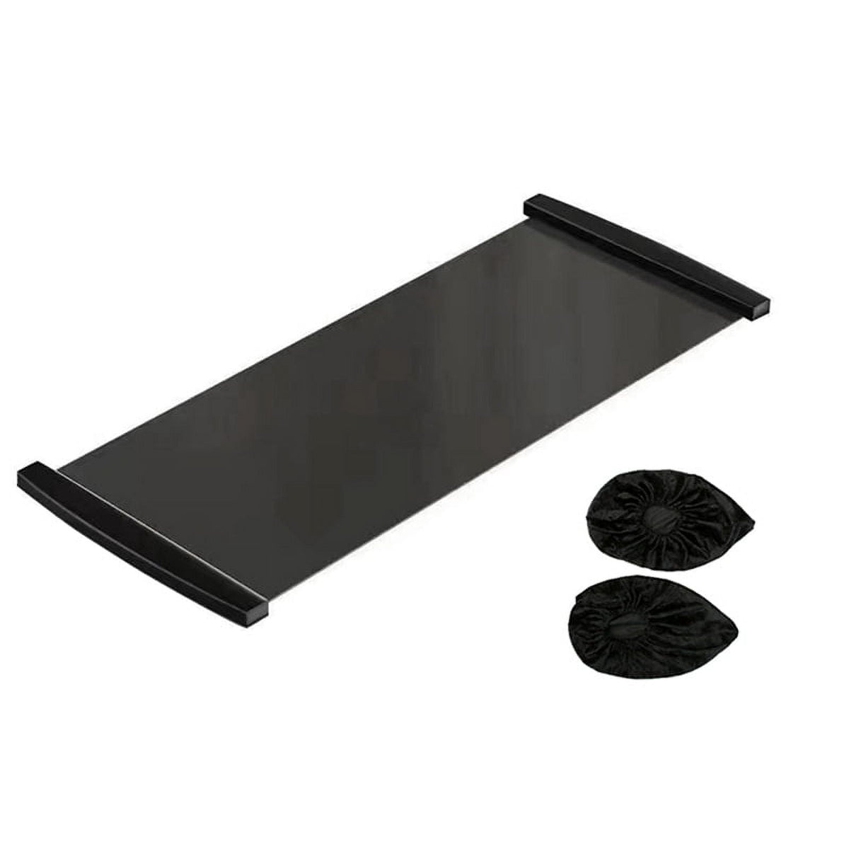 Slide Board for Skating and Core Training, 140 cm, with Shoe Covers