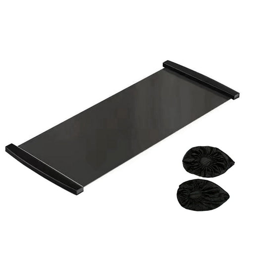 Slide Board for Skating and Core Training, 140 cm, with Shoe Covers