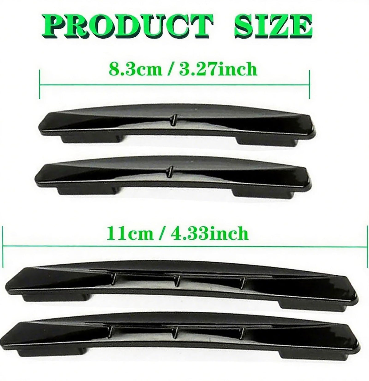 Adhesive Door Edge Guards in EVA Foam, Black, Set of 4 - Image 2