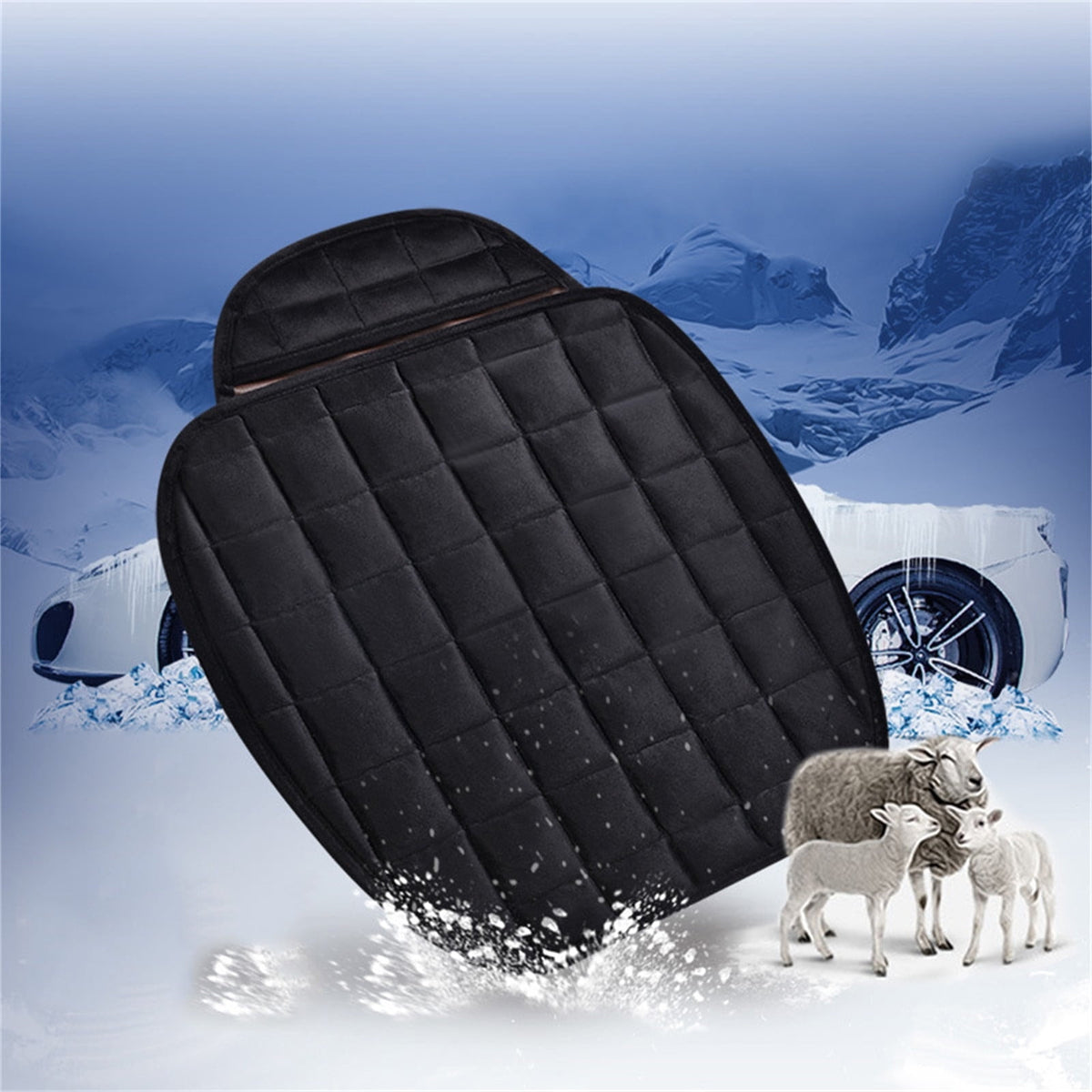Memory Foam Car Seat Cushion with Non-Slip Base and Storage Pouch - Image 3