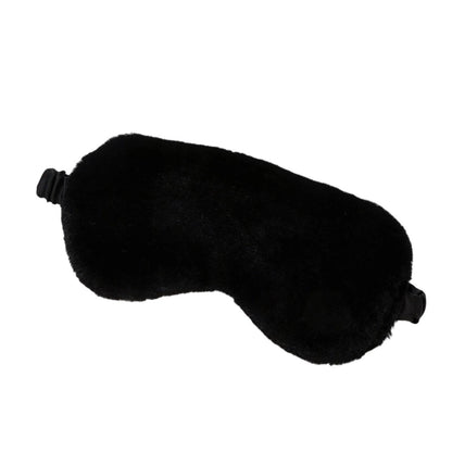 Plush Sleep Mask with Double-Layer Satin Lining and Adjustable Strap