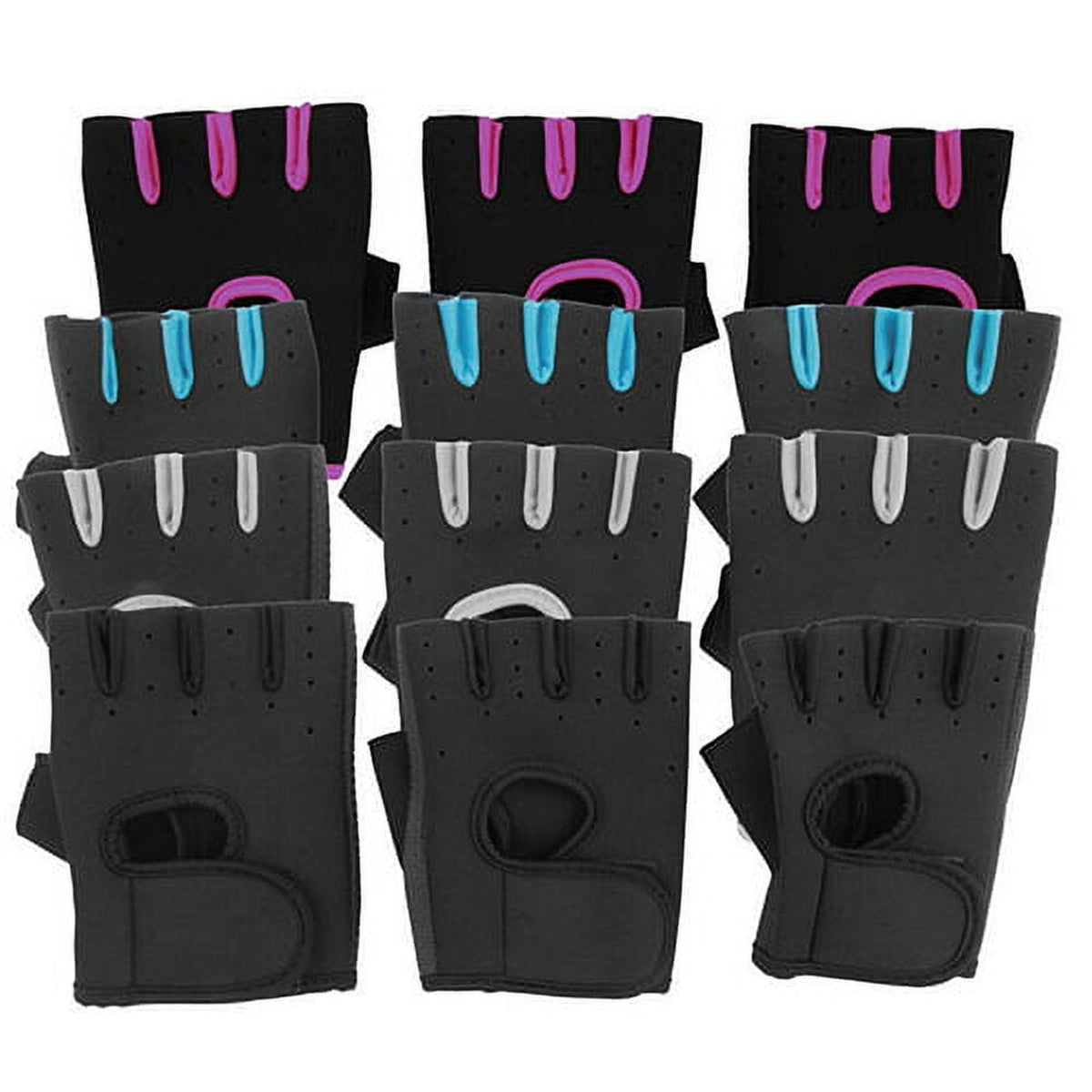 Half-Finger Training Gloves with Silicone Palm and Wrist Straps - Image 4