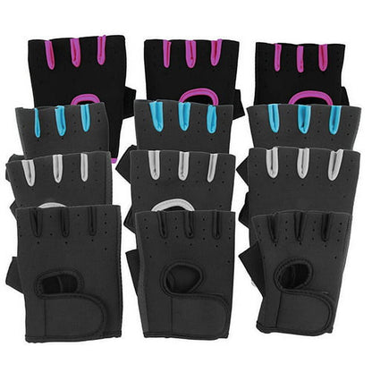 Half-Finger Training Gloves with Silicone Palm and Wrist Straps - Image 4