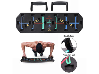 Ten-in-One Push-Up Board System with Colour-Coded Hand Positions - Image 2