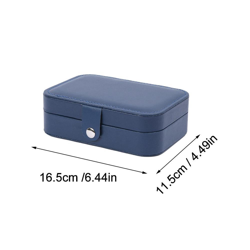 Double-Layer Travel Jewellery Case in PU Leather with Ring Grooves - Image 2