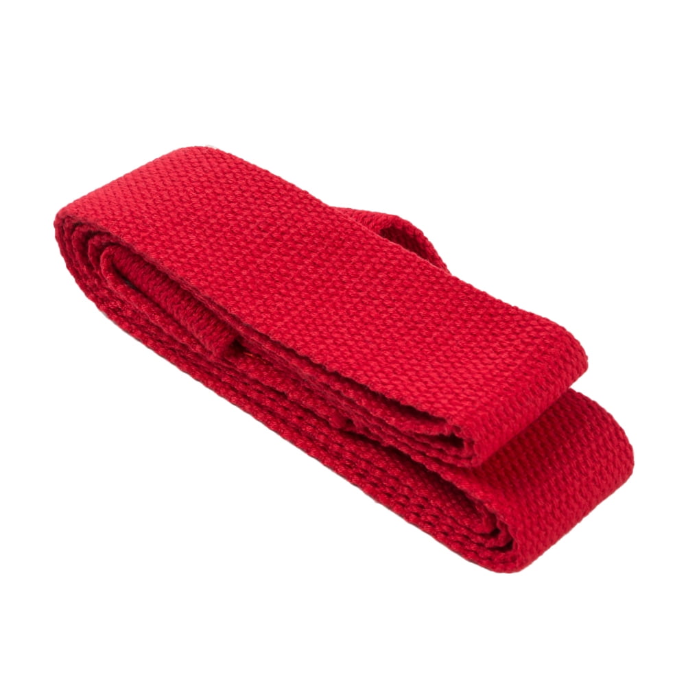 Cotton Yoga Mat Carry Strap, Adjustable, 59 by 1.5 Inches, Red - Image 3