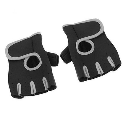 Half-Finger Training Gloves with Silicone Palm and Wrist Straps - Image 2
