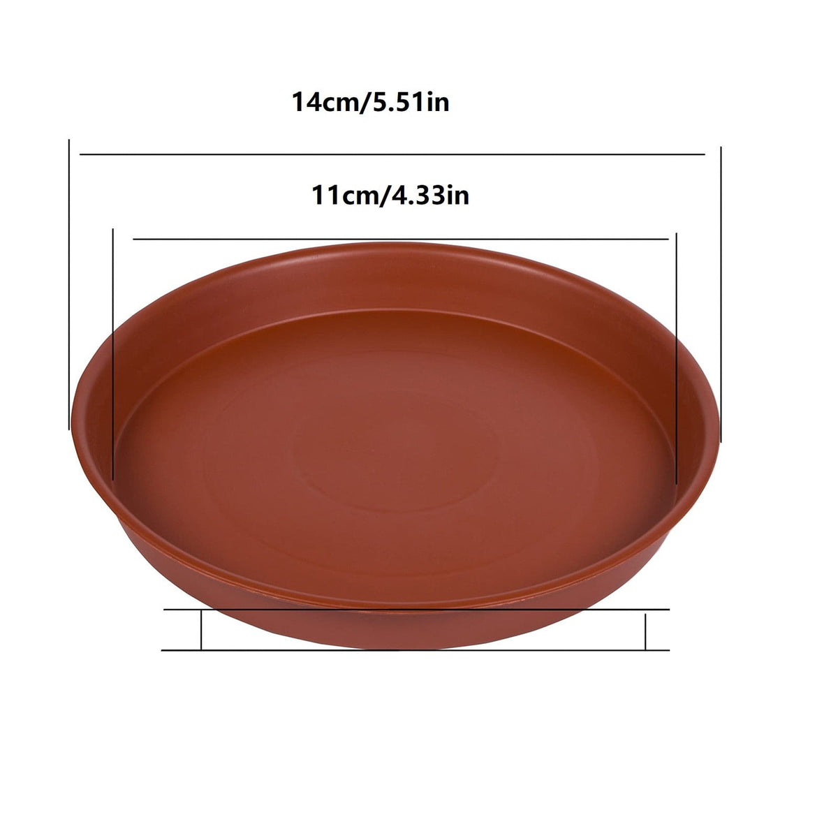 Round Plastic Plant Saucer with Lace Rim, 10 Inch Drip Tray - Image 6