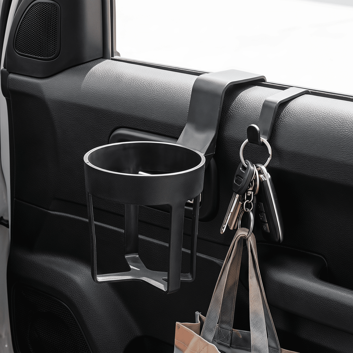 Clip-On Car Cup Holders with Container Hook, 5.5 Inches, 4 Pack - Image 5