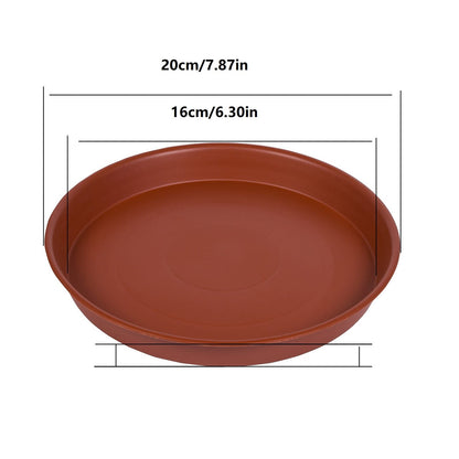 Round Plastic Plant Saucer with Lace Rim, 10 Inch Drip Tray - Image 4