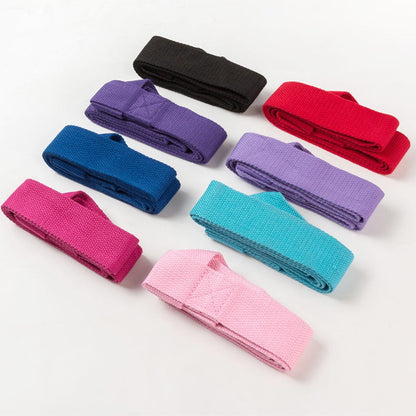 Cotton Yoga Mat Carry Strap, Adjustable, 59 by 1.5 Inches, Red - Image 2