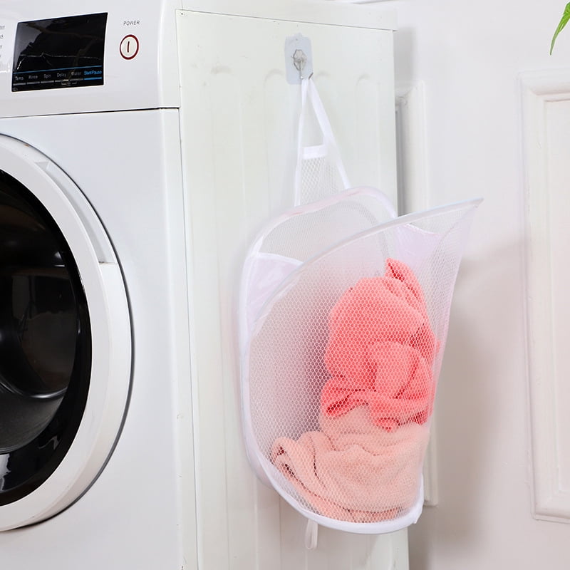 Foldable Hanging Mesh Laundry Bags for Small Spaces, 3 Pack - Image 2