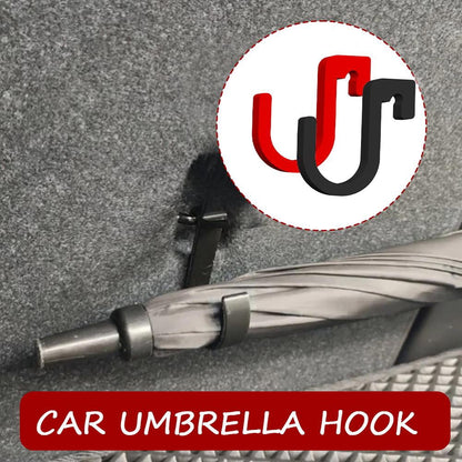 Car Umbrella and Bag Hooks, No-Drill Mount, Set of 2 - Image 4