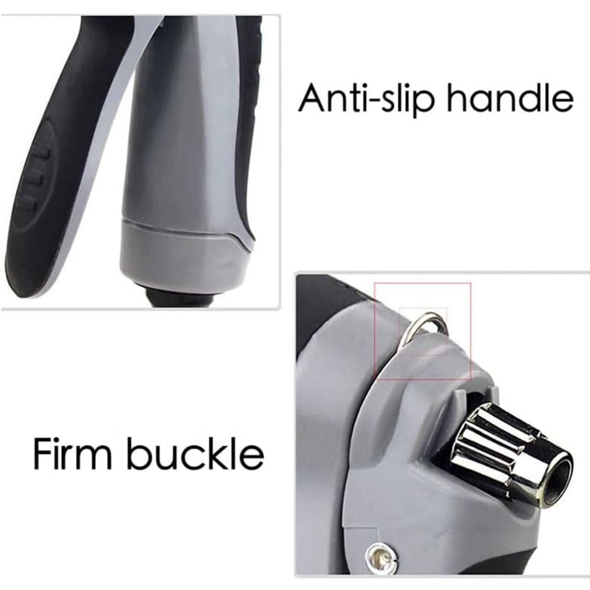 Garden Hose Foam Nozzle with 3.5 oz Soap Bottle and Brass Tip - Image 4