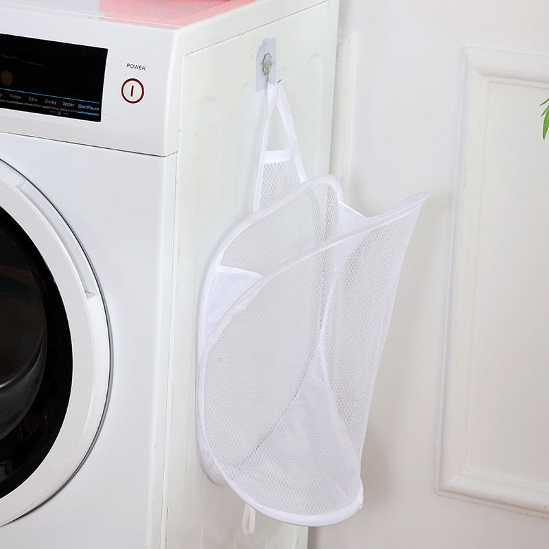 Foldable Hanging Mesh Laundry Bags for Small Spaces, 3 Pack - Image 3