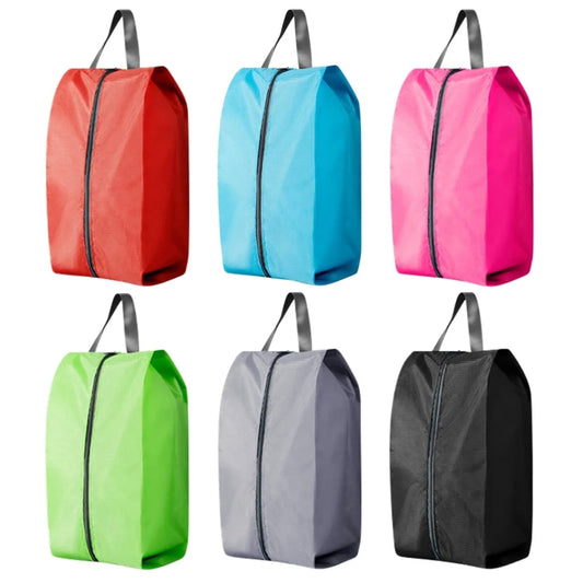 Zippered Travel Shoe Bags in Six Colours, 16.5 Inches, Set of 6