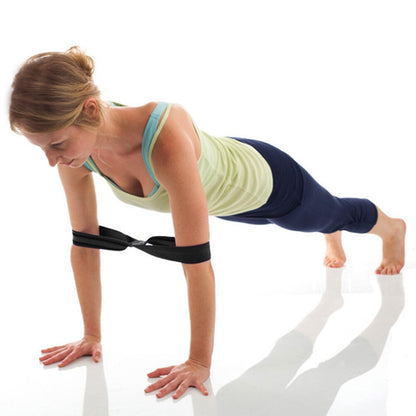 Cotton Stretching Strap for Yoga and Pilates, 50 by 3.8 cm, Black - Image 6