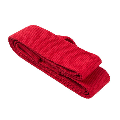 Cotton Yoga Mat Carry Strap, Adjustable, 59 by 1.5 Inches, Red - Image 4