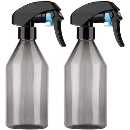 Plant Mister Spray Bottles in Grey Plastic, 10 oz, Set of 2
