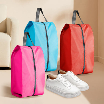 Zippered Travel Shoe Bags in Six Colours, 16.5 Inches, Set of 6 - Image 4