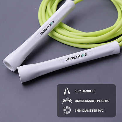 Adjustable Speed Jump Rope with 6 mm PVC Cord and Non-Kink Handles - Image 2