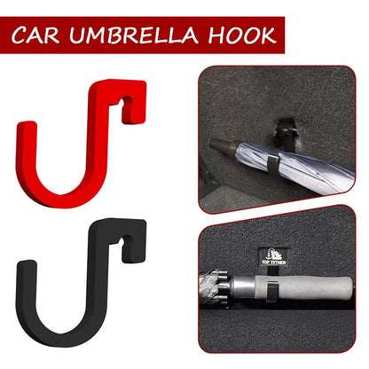 Car Umbrella and Bag Hooks, No-Drill Mount, Set of 2 - Image 3