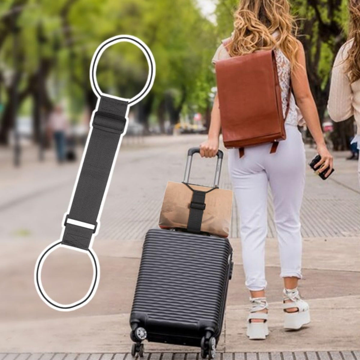 Elastic Luggage Bungee Strap with Quick-Release Buckle - Image 5