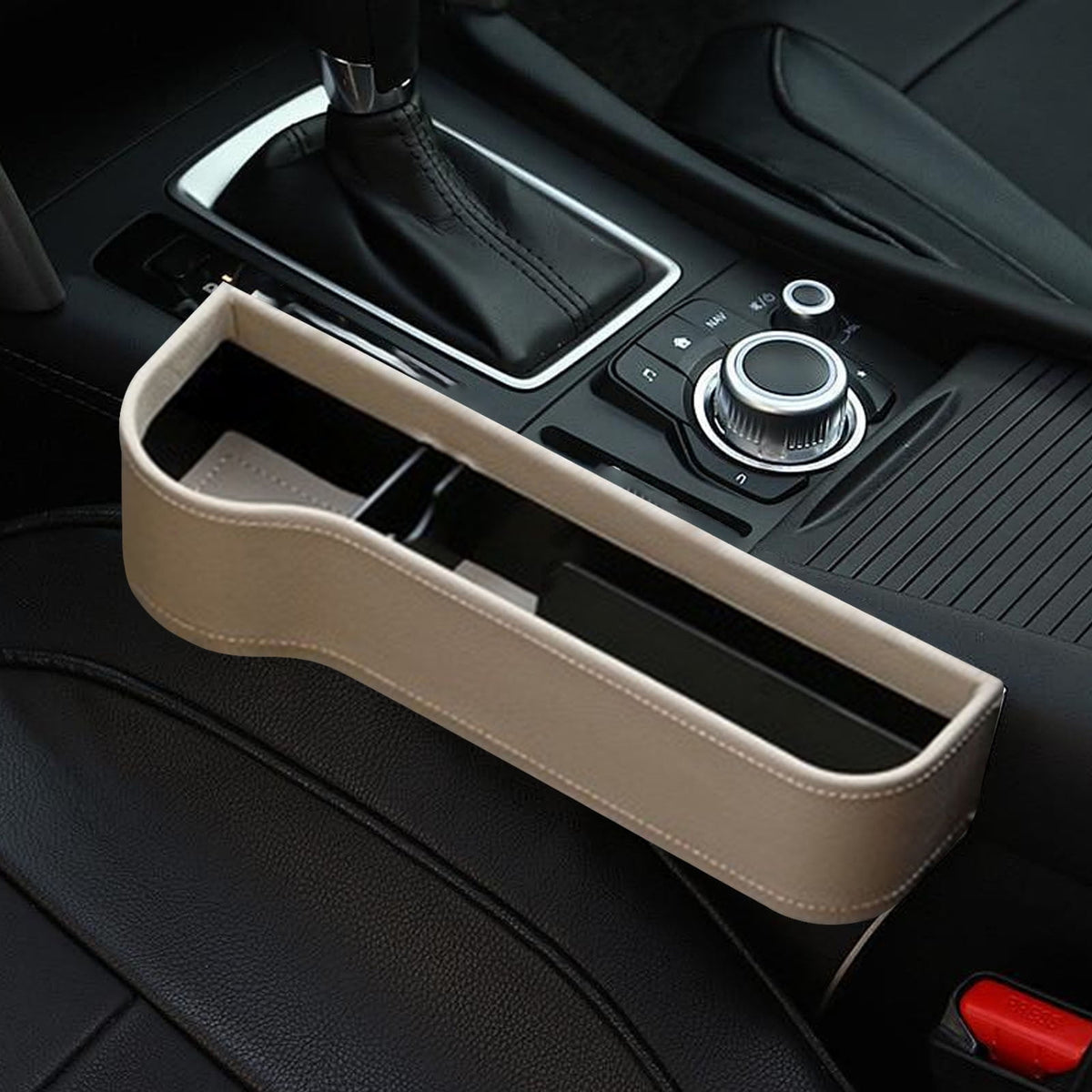 Car Seat Gap Filler Organiser with Pockets for Phone and Keys - Image 2
