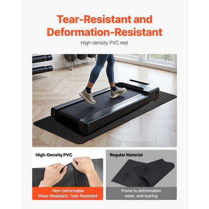 Foldable Treadmill and Equipment Mat in PVC, 24 by 68 Inches - Image 3