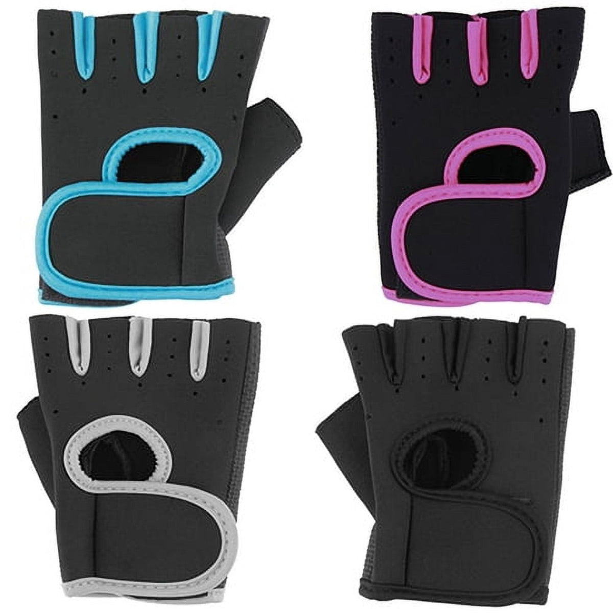 Half-Finger Training Gloves with Silicone Palm and Wrist Straps - Image 5