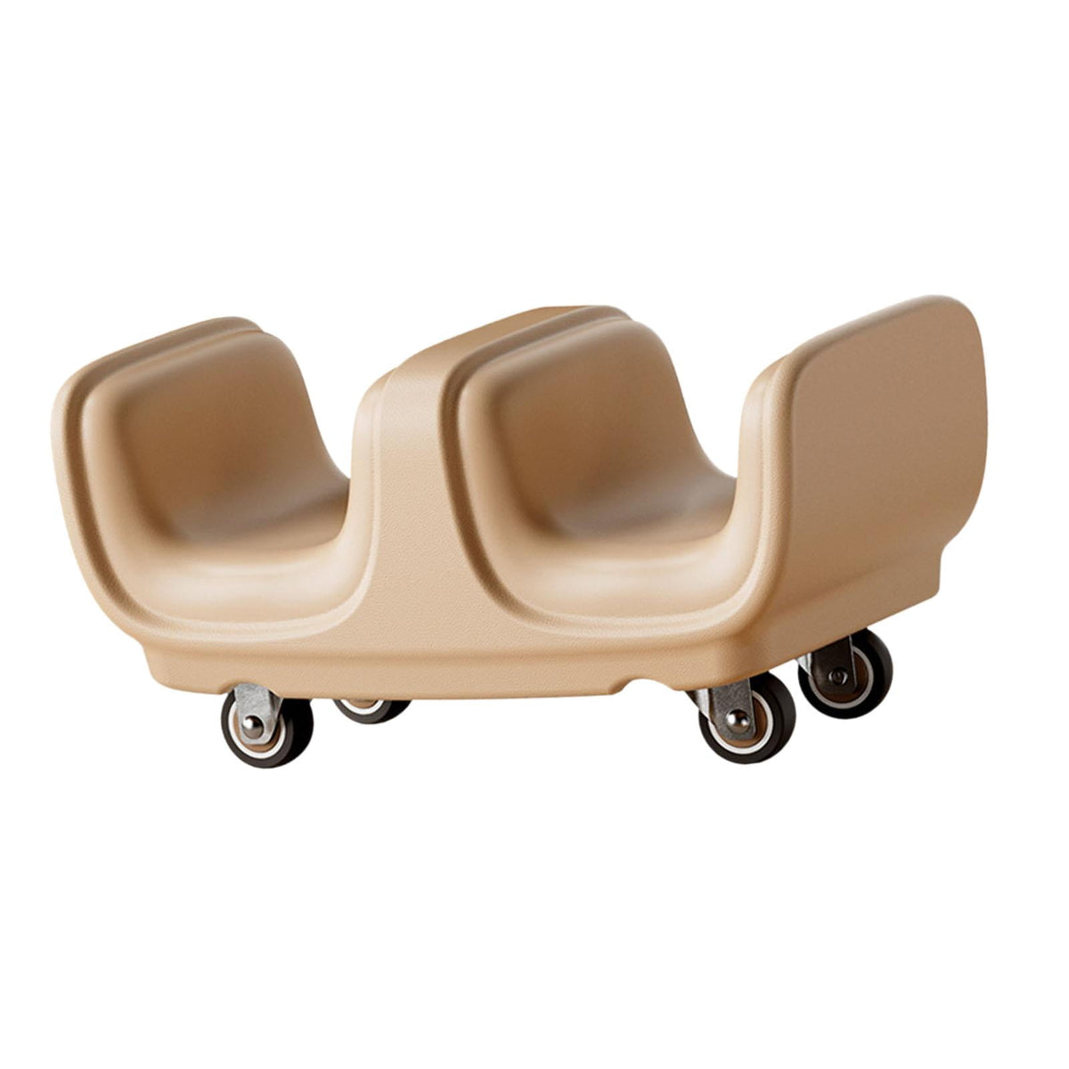 Four-Wheel Ab Roller with Padded Leg Rest and Push-Up Handles - Image 5