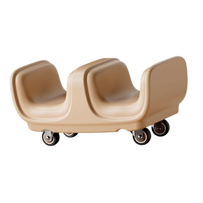 Four-Wheel Ab Roller with Padded Leg Rest and Push-Up Handles - Image 5