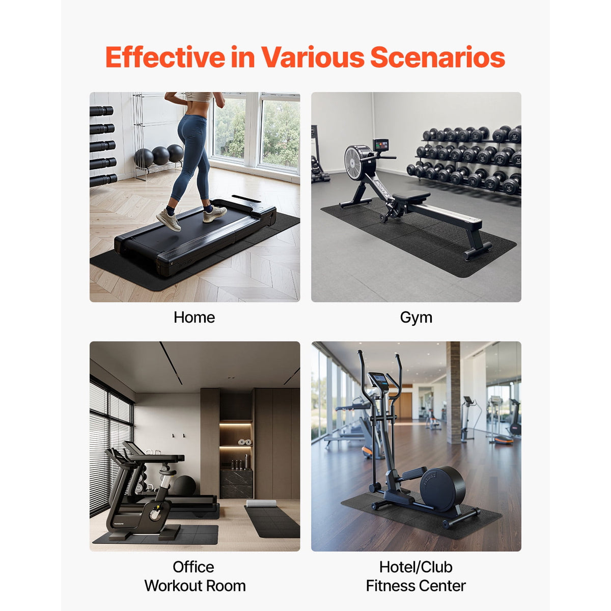 Foldable Treadmill and Equipment Mat in PVC, 24 by 68 Inches - Image 6