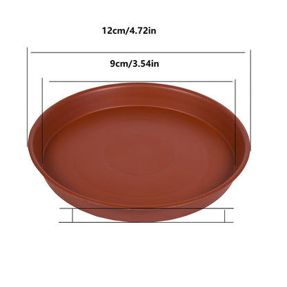 Round Plastic Plant Saucer with Lace Rim, 10 Inch Drip Tray - Image 5